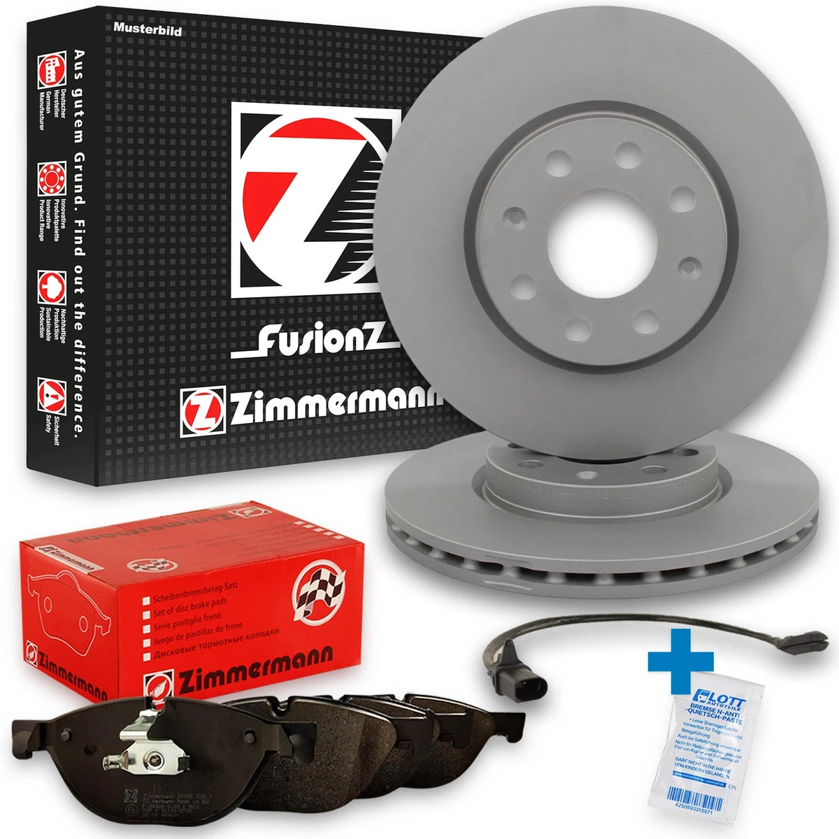 Гальмівні колодки та диски Zimmermann для VW CADDY III: безпека і якість Гальмівні колодки та диски Zimmermann для VW CADDY III: безпека і якість